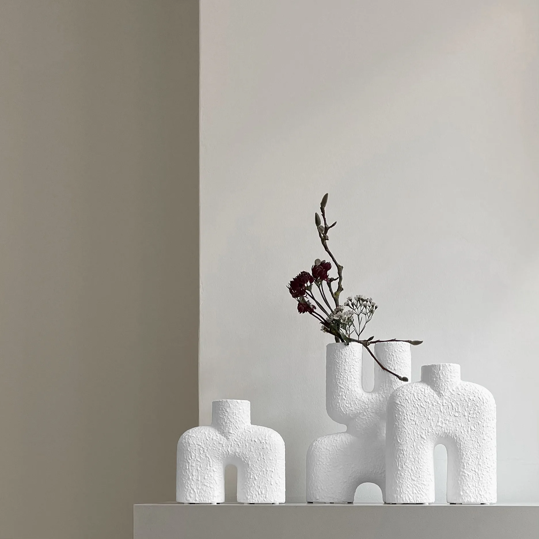 Vase Cobra Double Mini 22x28 cm, Bubble blanc 101 Copenhagen