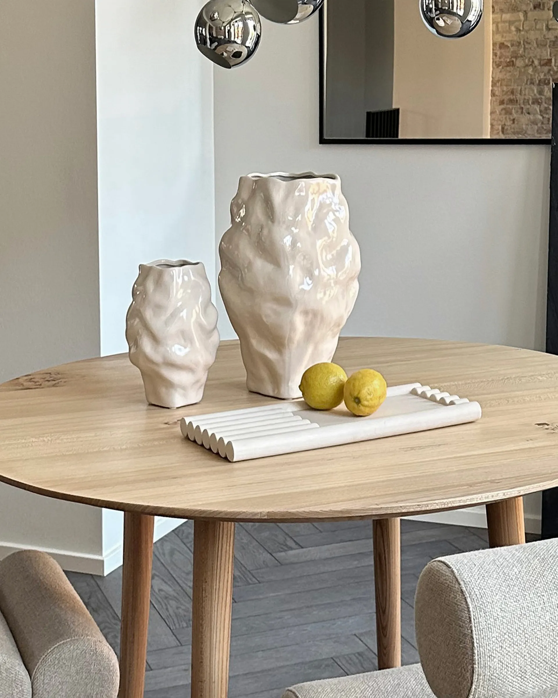 Vase Katachi medio, High glaze birch 101 Copenhagen