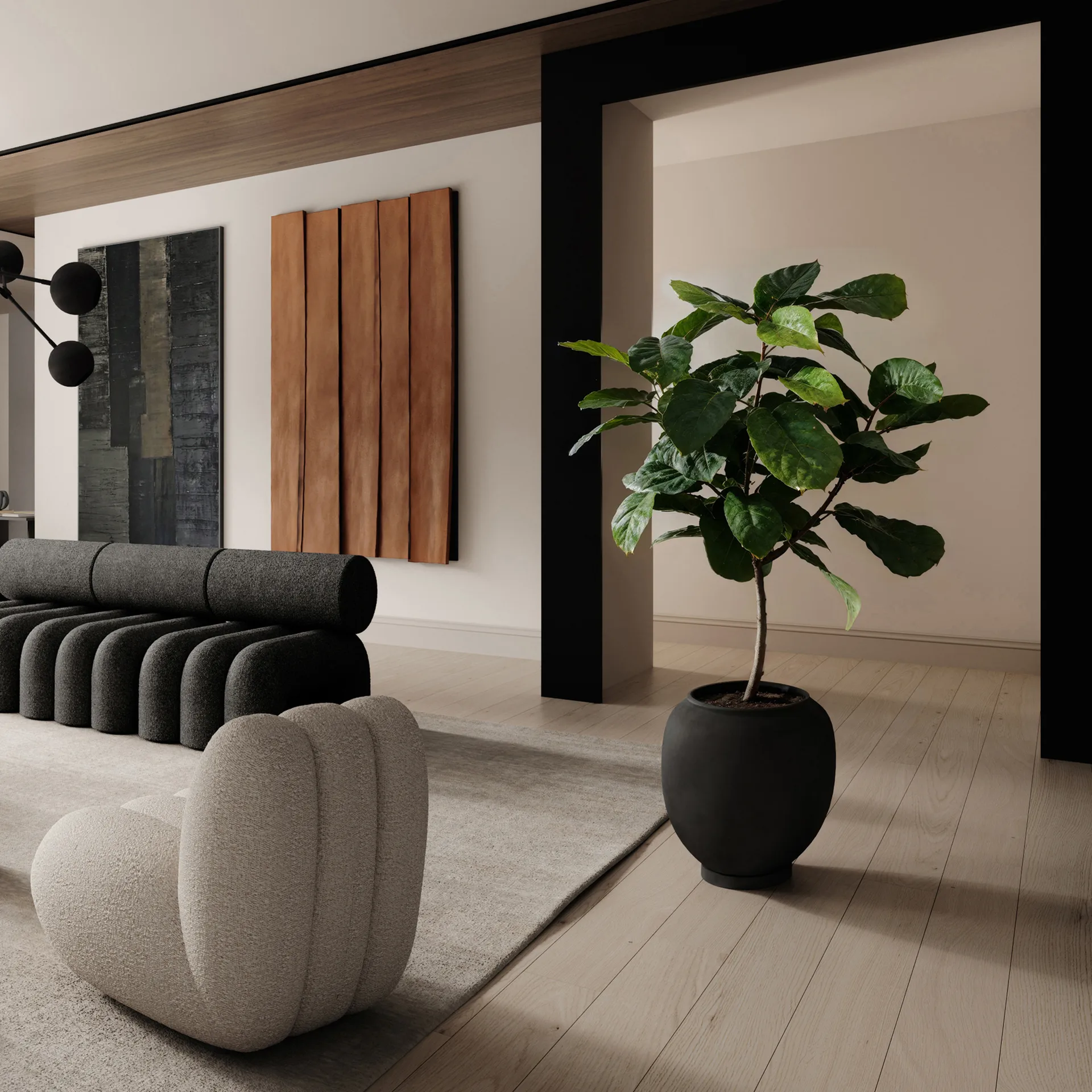 Vase Sunao Big 55 cm, Black 101 Copenhagen