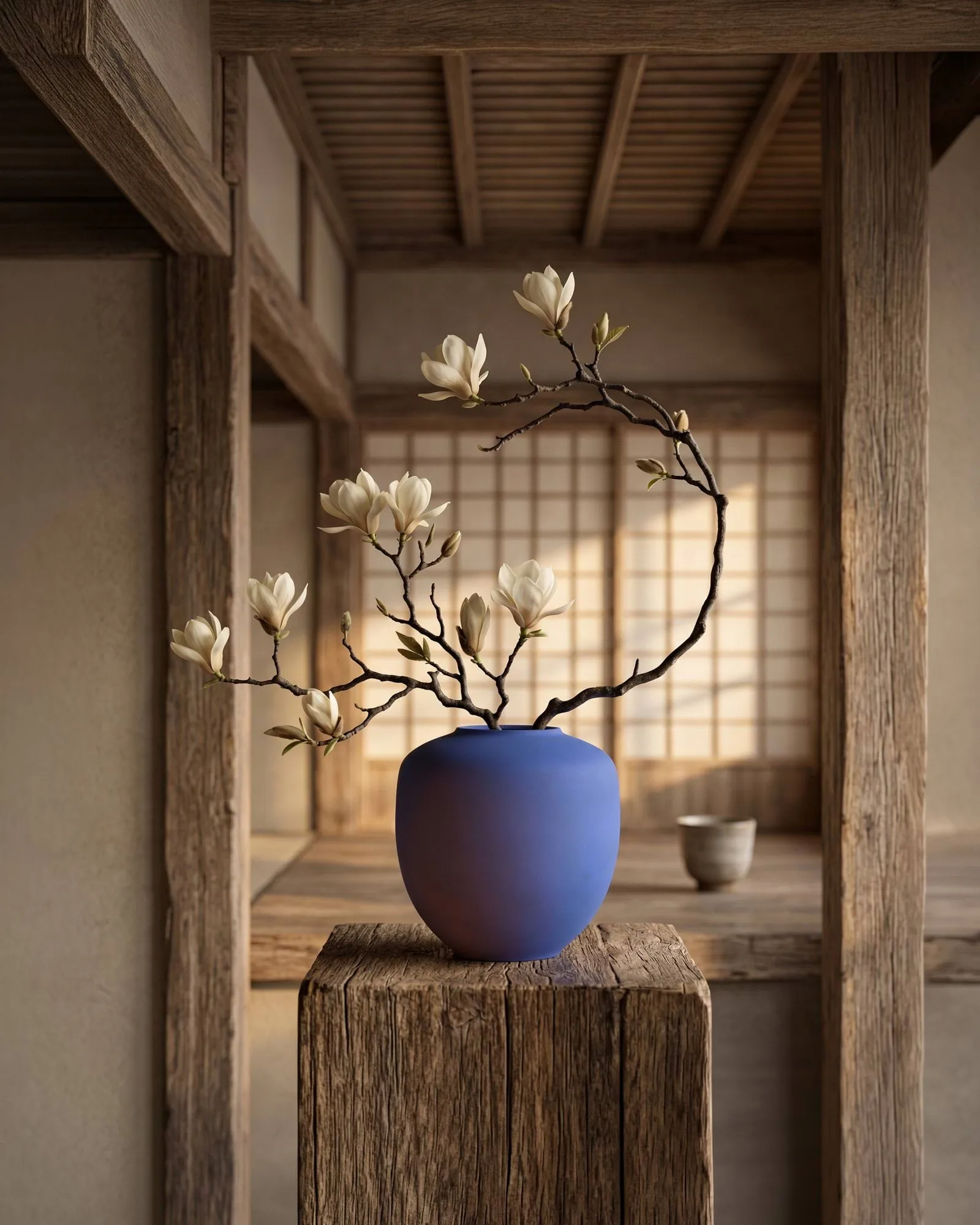 Vase Sunao Medio 30 cm, Marrakech blue 101 Copenhagen
