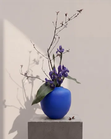 Vase Sunao Medio 30 cm - Marrakech blue - 101 Copenhagen