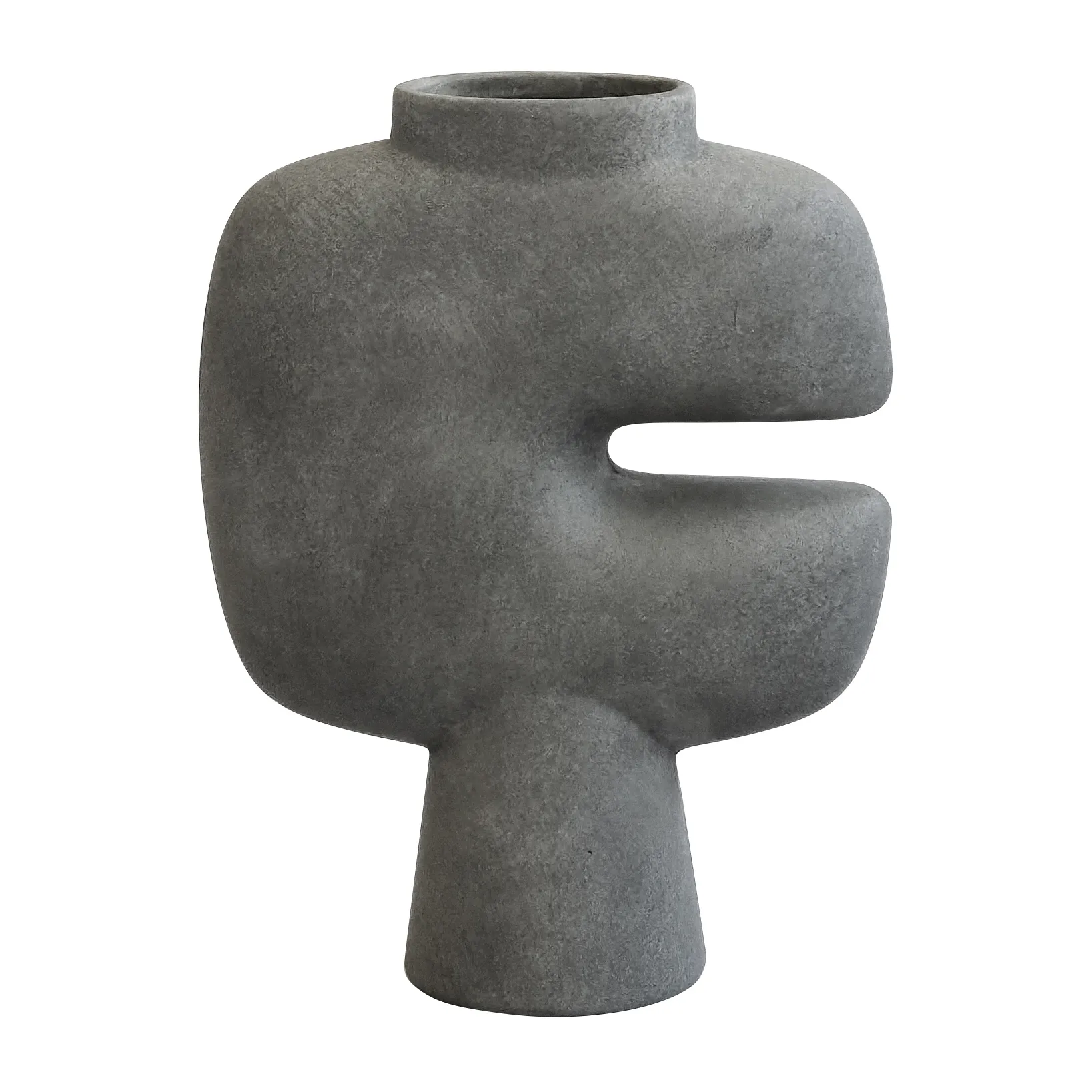 Vase Tribal medio, Gris foncé 101 Copenhagen