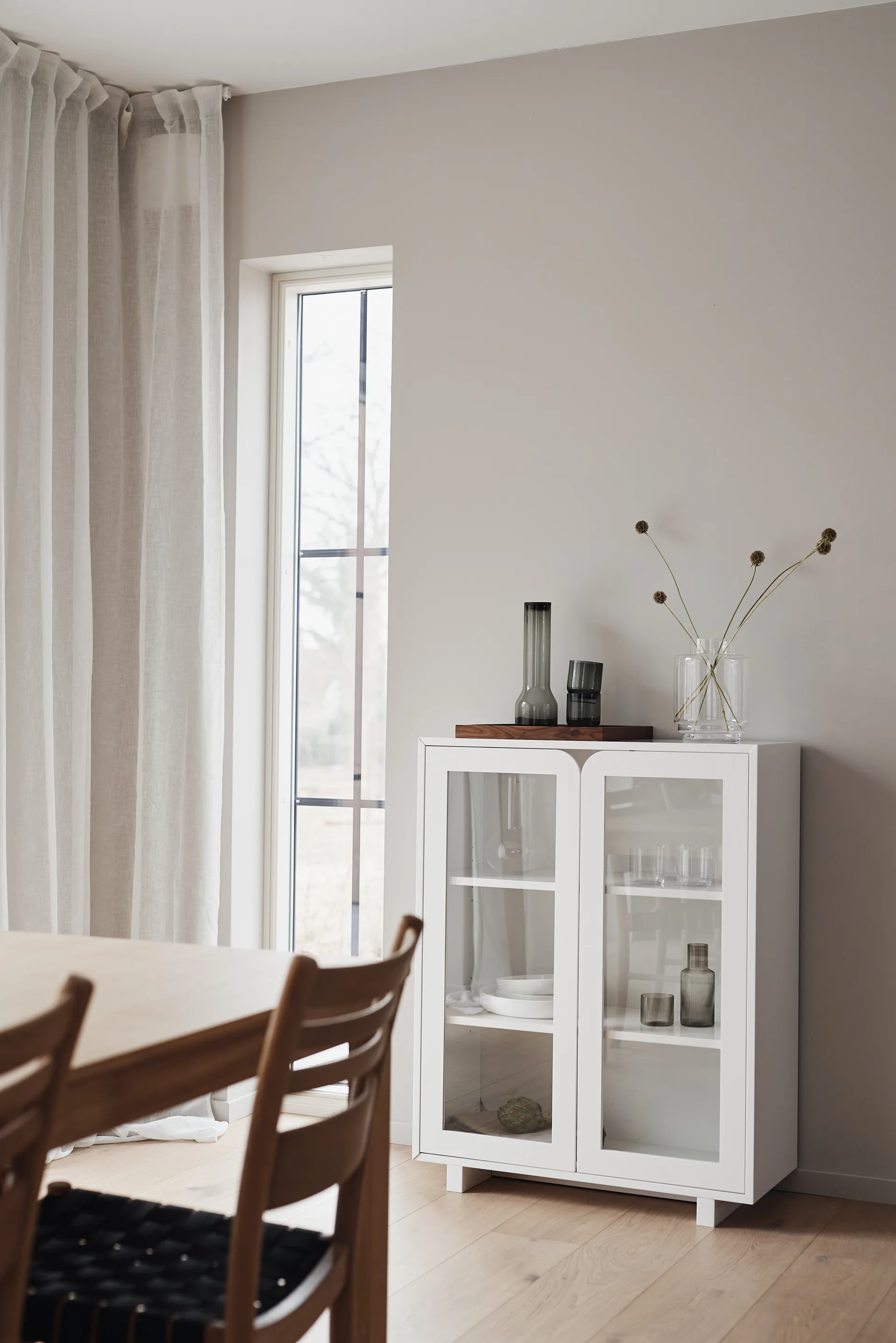 Armoire vitrée basse Vidja, White 1898