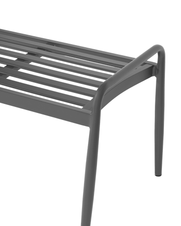 Banc Messina 51x124 cm - Anthracite - 1898