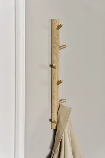 Barre à crochets verticale Allsarp, 6 crochets - Chêne - 1898