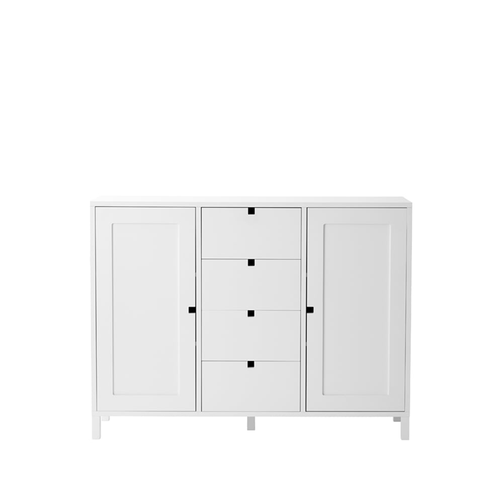 1898 Buffet Square blanc | Design Scandinave | Commodes & buffets | Blanc
