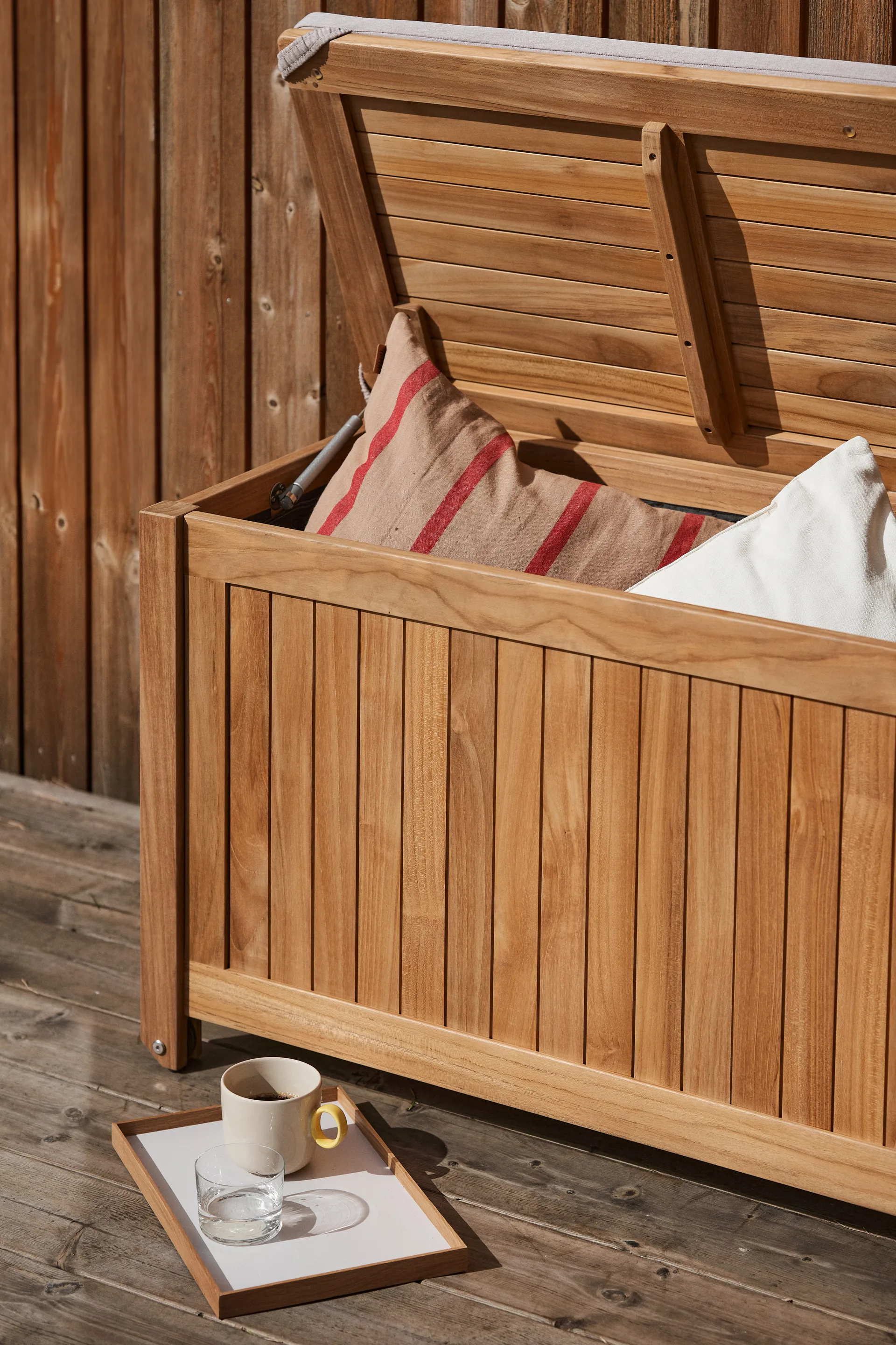 Caisse à coussins Bjärknäs S 130x50x60 cm, Teak 1898