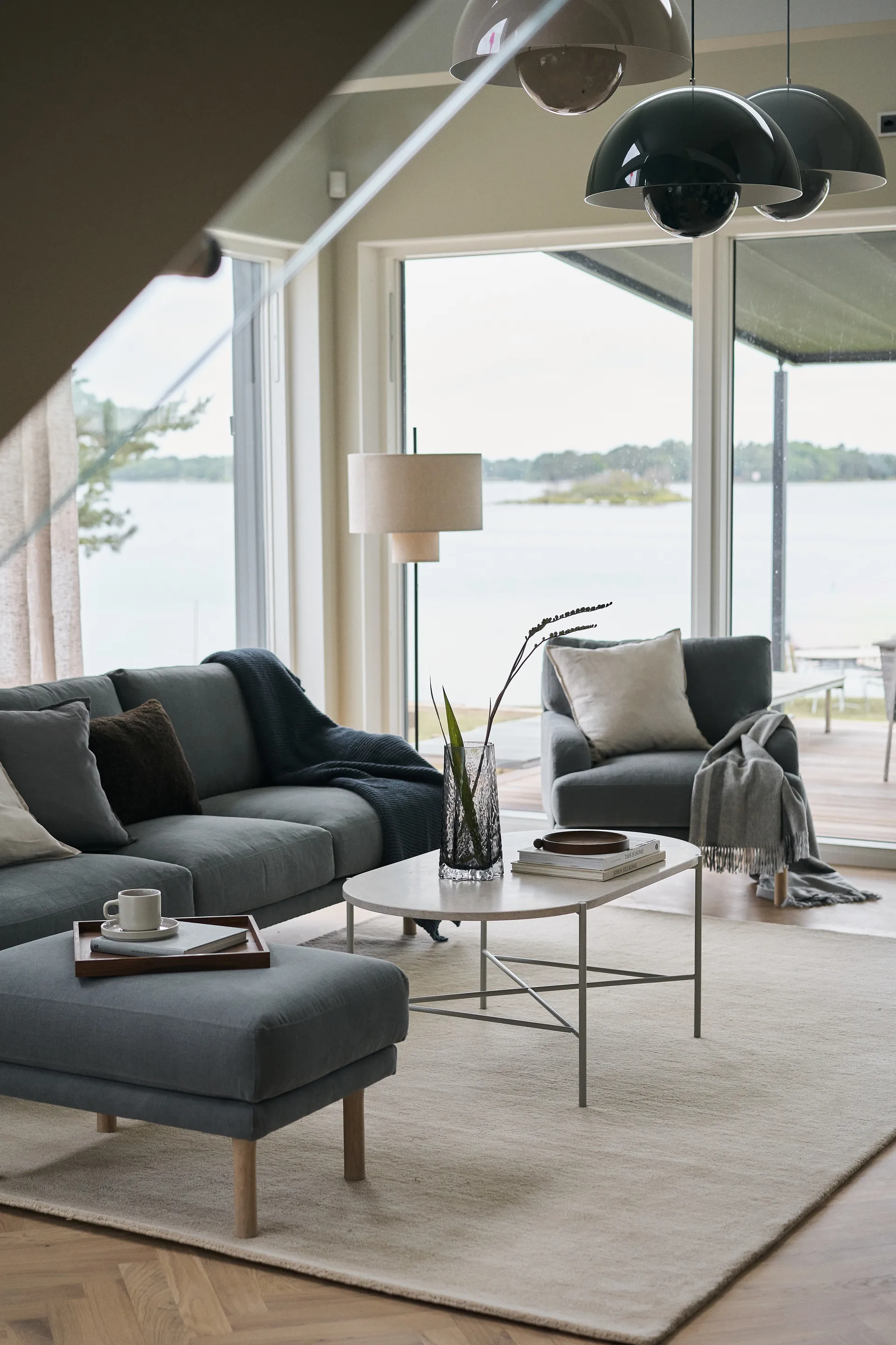 Canapé 3 places Lidnäs, Caleido gris foncé 1898