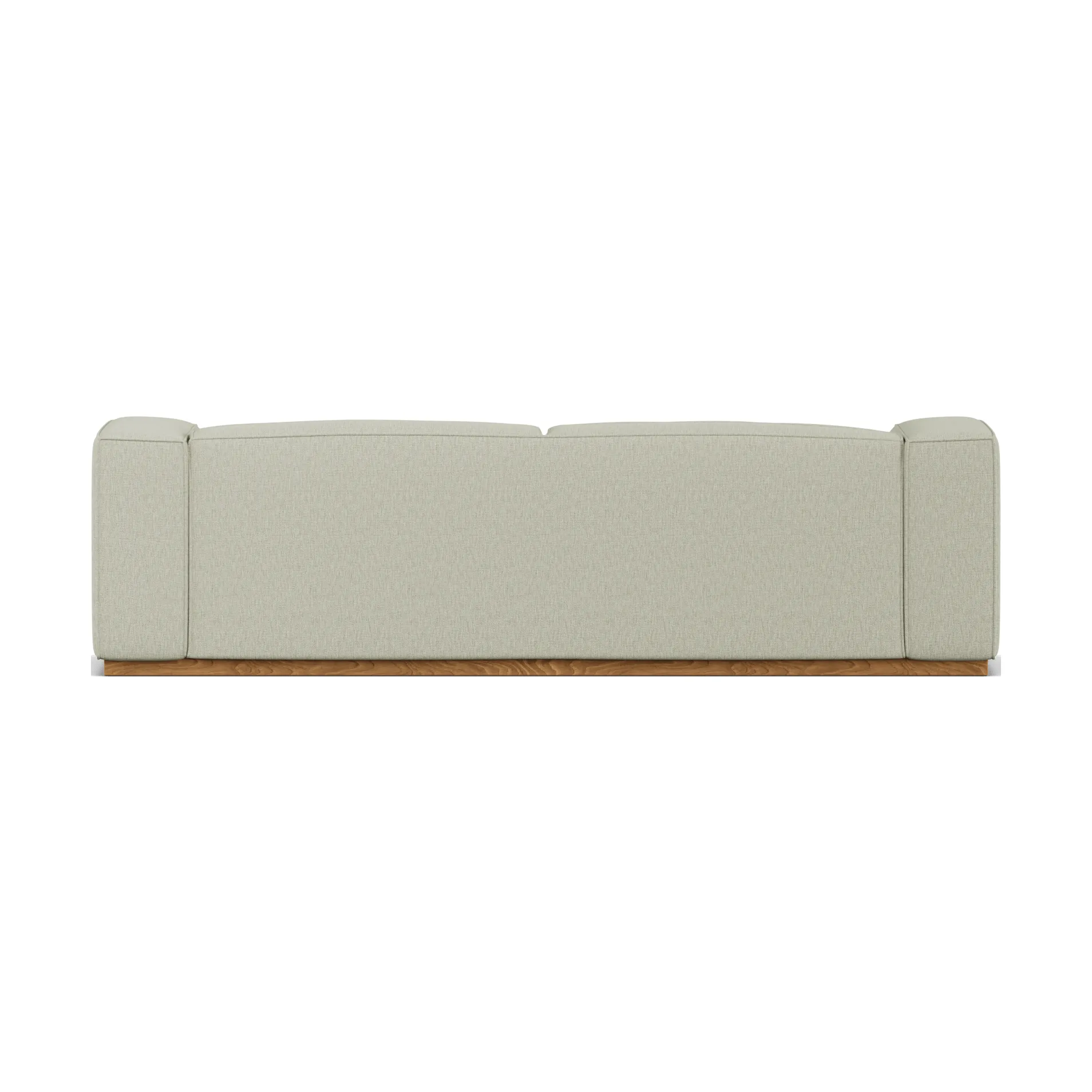 Canapé Bergsdal, Luisa beige 3981-Frêne teinté chêne, 3 places 1898