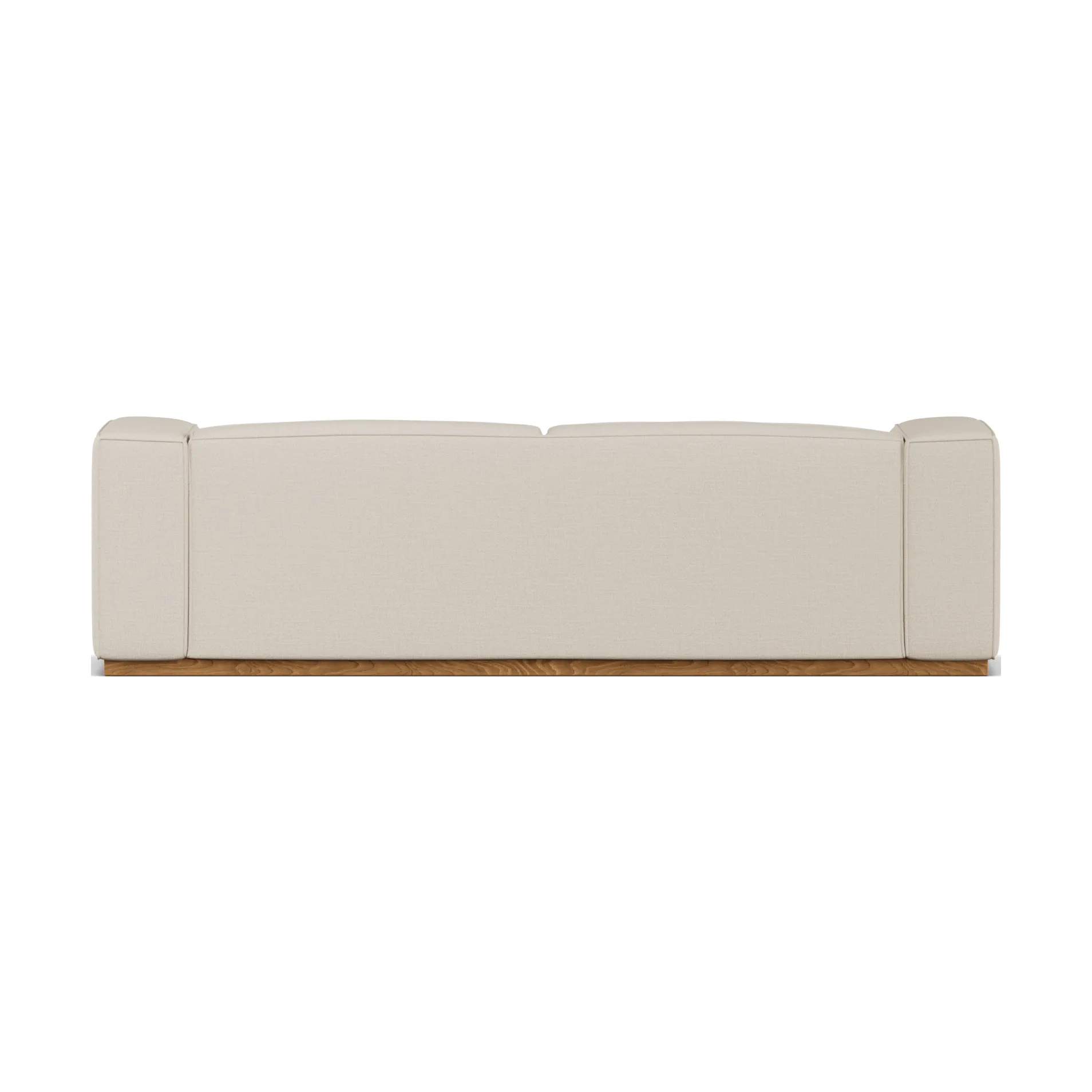 Canapé Bergsdal, Same Beige 6670, finition chêne teinté, 3 places 1898