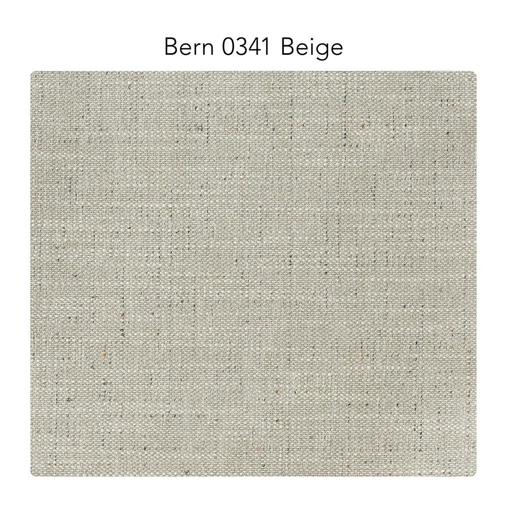 Canapé Bredhult, 3 places tissu Bern 0341 beige, pieds en chêne huilé blanc  1898
