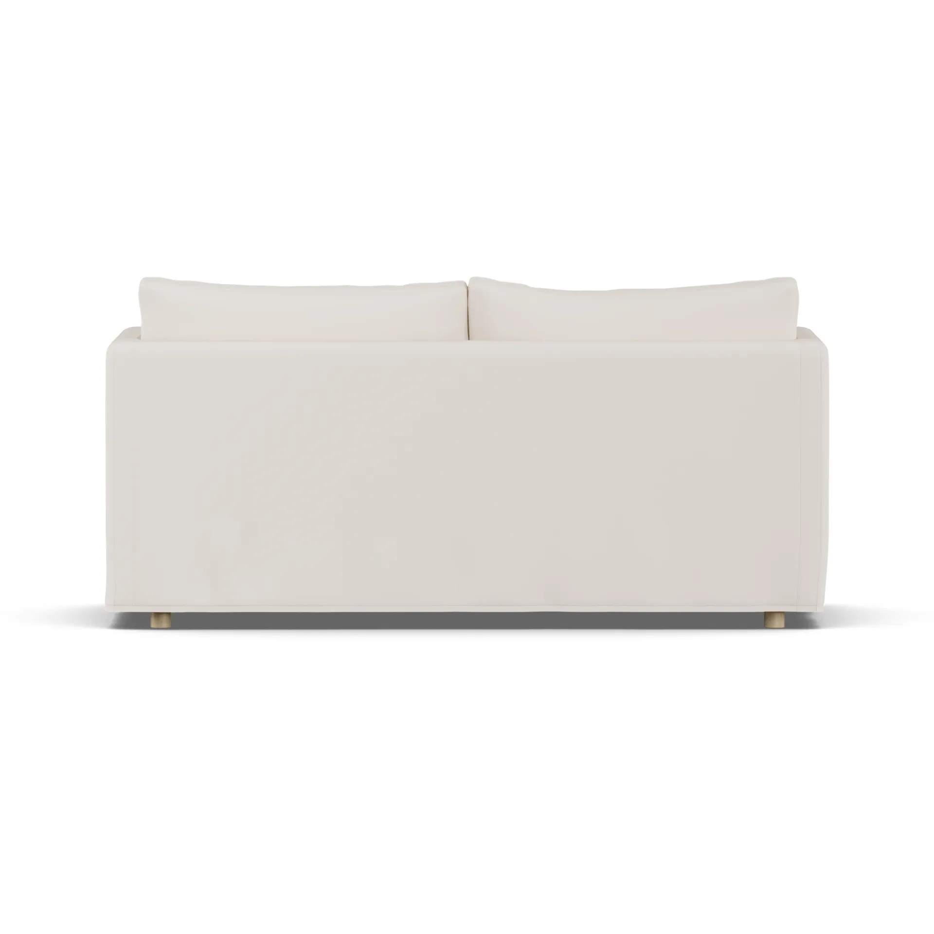 Canapé Linnevik, Caleido Beige 9600-chêne blanchi à l’huile, 2 places, avec jupe 1898
