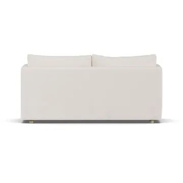 Canapé Linnevik - Caleido Beige 9600-chêne blanchi à l’huile, 2 places, avec jupe - 1898