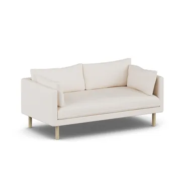 Canapé Linnevik - Caleido Beige 9600-chêne blanchi à l’huile, 2 places, sans jupe - 1898