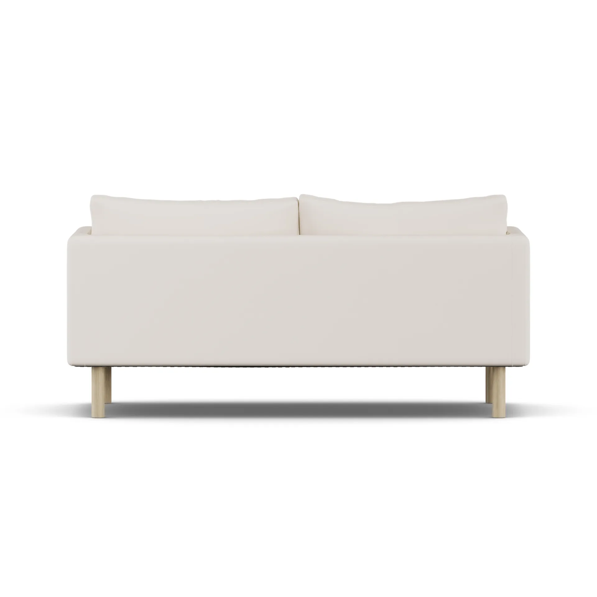 Canapé Linnevik, Caleido Beige 9600-chêne blanchi à l’huile, 2 places, sans jupe 1898