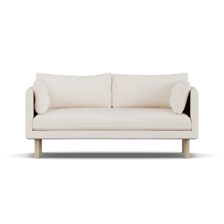Canapé Linnevik - Caleido Beige 9600-chêne blanchi à l’huile, 2 places - 1898