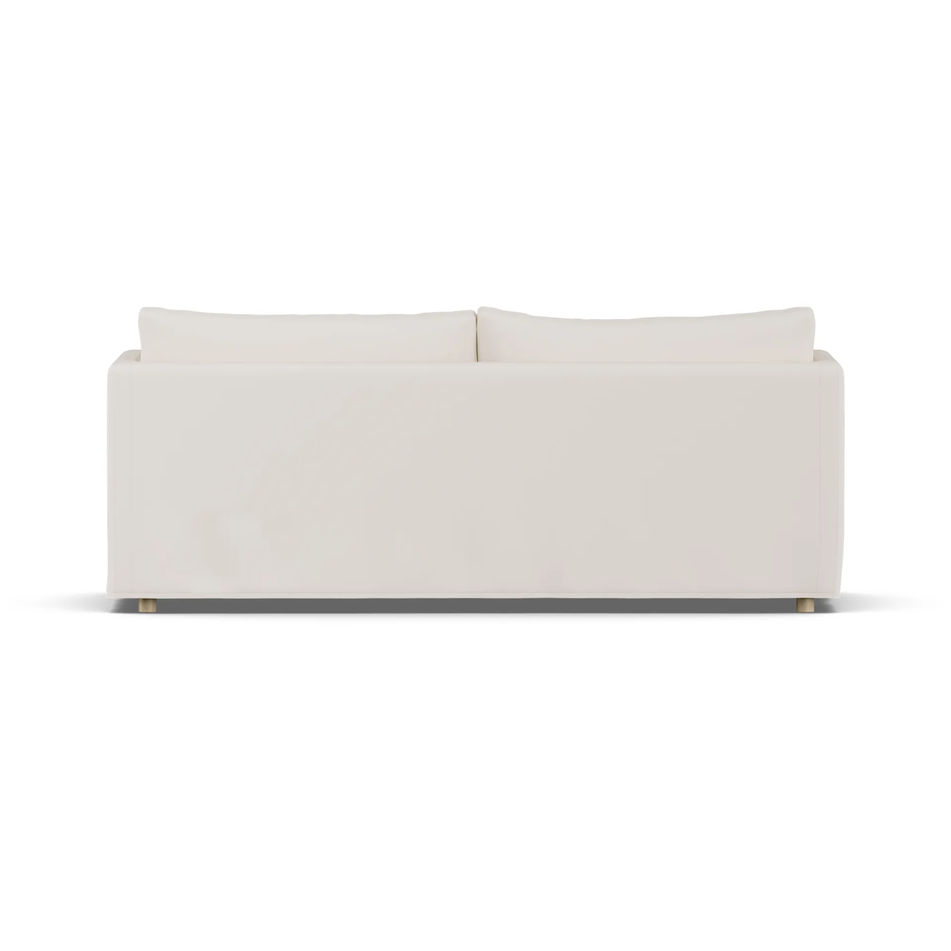 Canapé Linnevik, Caleido beige 9600-chêne blanchi à l’huile, 3 places, avec jupe 1898