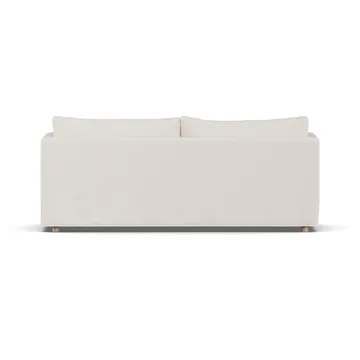Canapé Linnevik - Caleido beige 9600-chêne blanchi à l’huile, 3 places, avec jupe - 1898