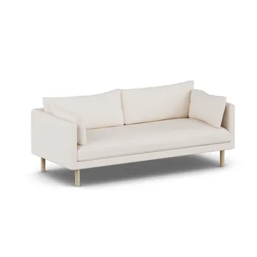 Canapé Linnevik - Caleido Beige 9600-chêne blanchi à l’huile, 3 places, sans jupe - 1898