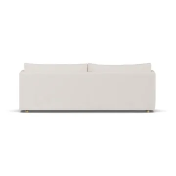 Canapé Linnevik - Caleido beige 9600-chêne blanchi à l’huile, 4 places, avec jupe - 1898