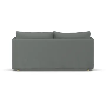 Canapé Linnevik - Caleido Grey 1240-chêne blanchi à l’huile, 2 places, avec jupe - 1898