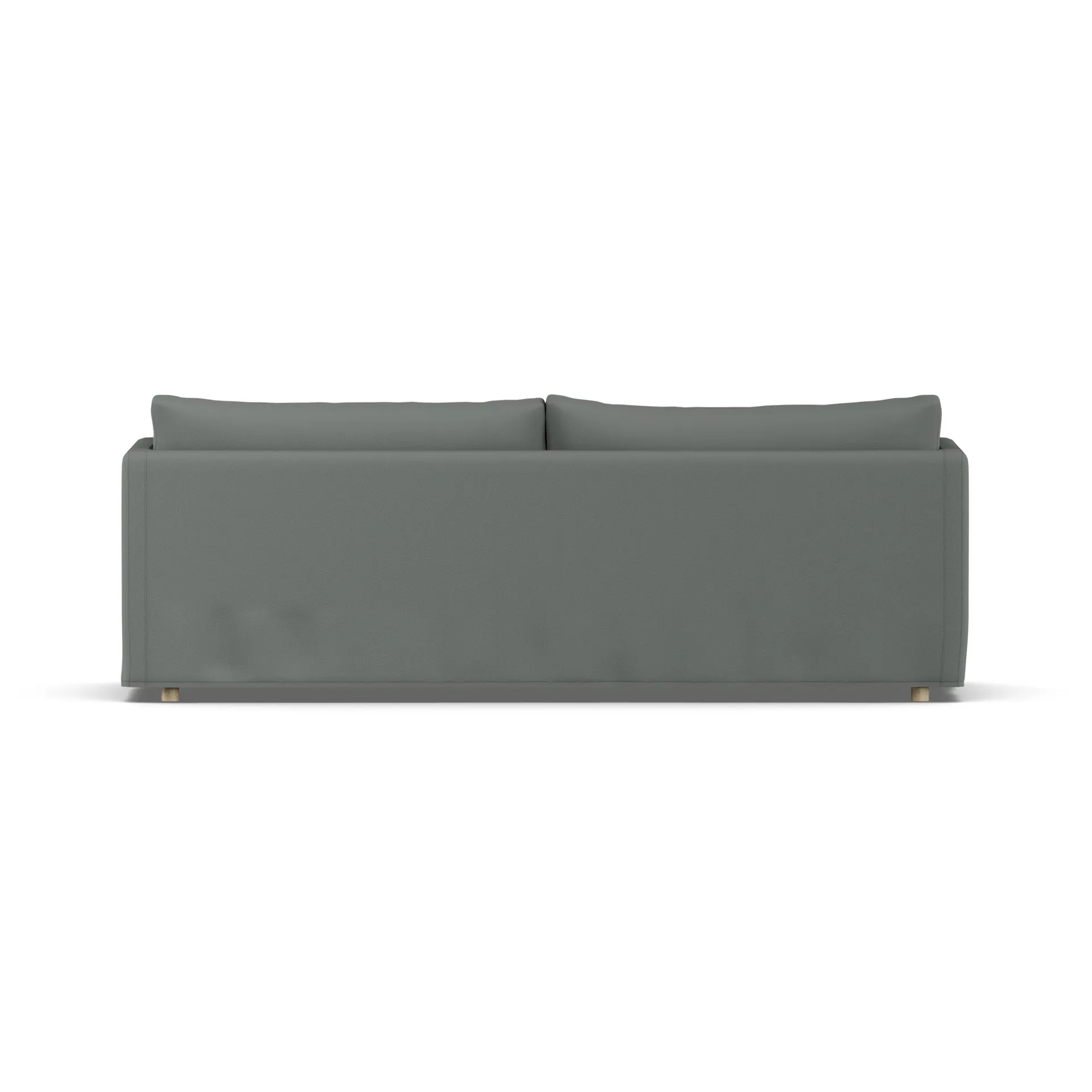 Canapé Linnevik, Caleido grey 1240-chêne blanchi à l’huile, 4 places, avec jupe 1898