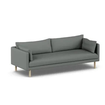Canapé Linnevik - Caleido Grey 1240-chêne blanchi à l’huile, 4 places, sans jupe - 1898