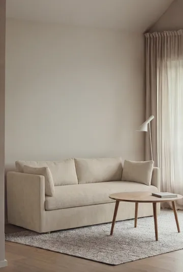 Canapé Linnevik - Jump Beige 1956-chêne blanchi à l’huile, 2 places, avec jupe - 1898