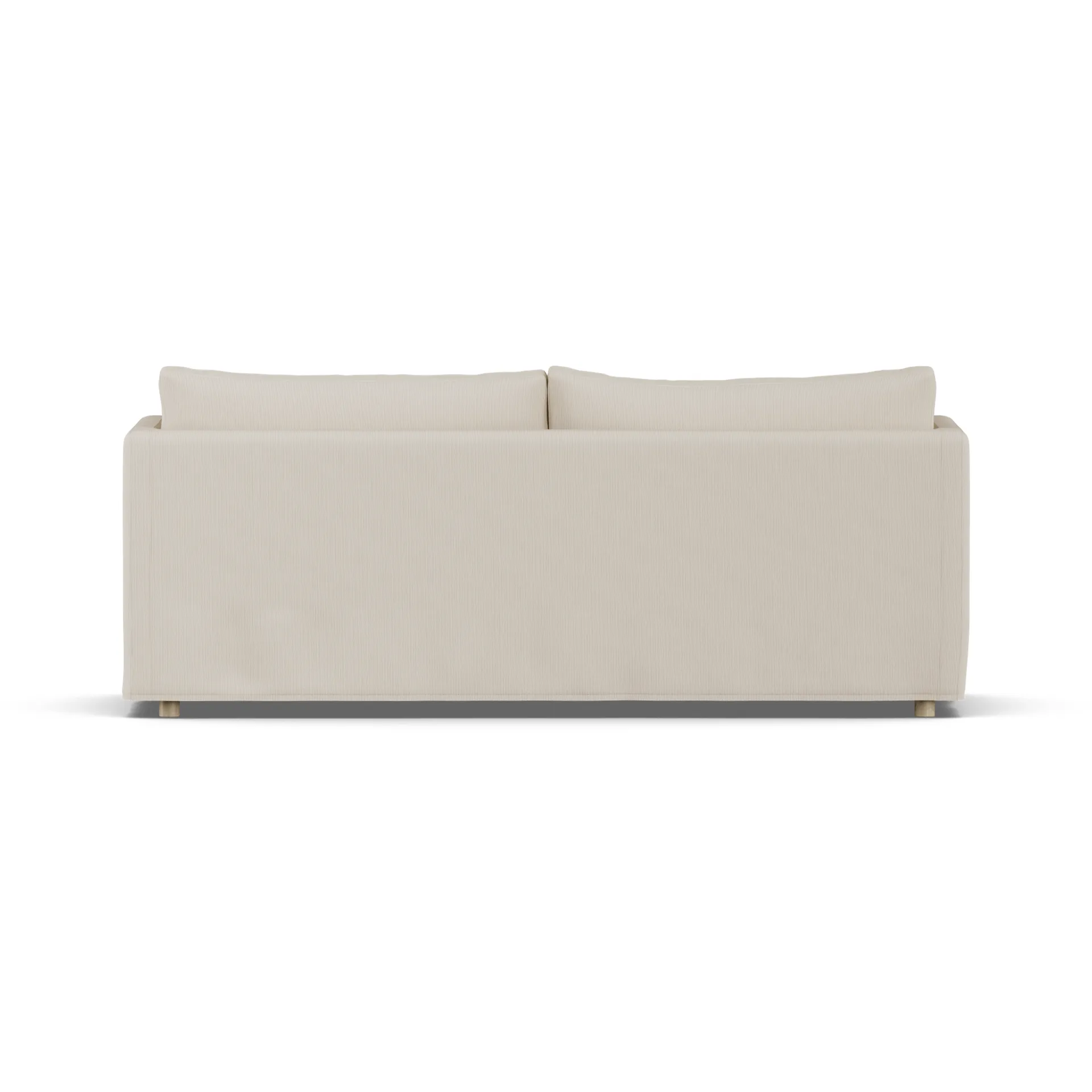 Canapé Linnevik, Jump Beige 1956-chêne blanchi à l’huile, 3 places, avec jupe 1898
