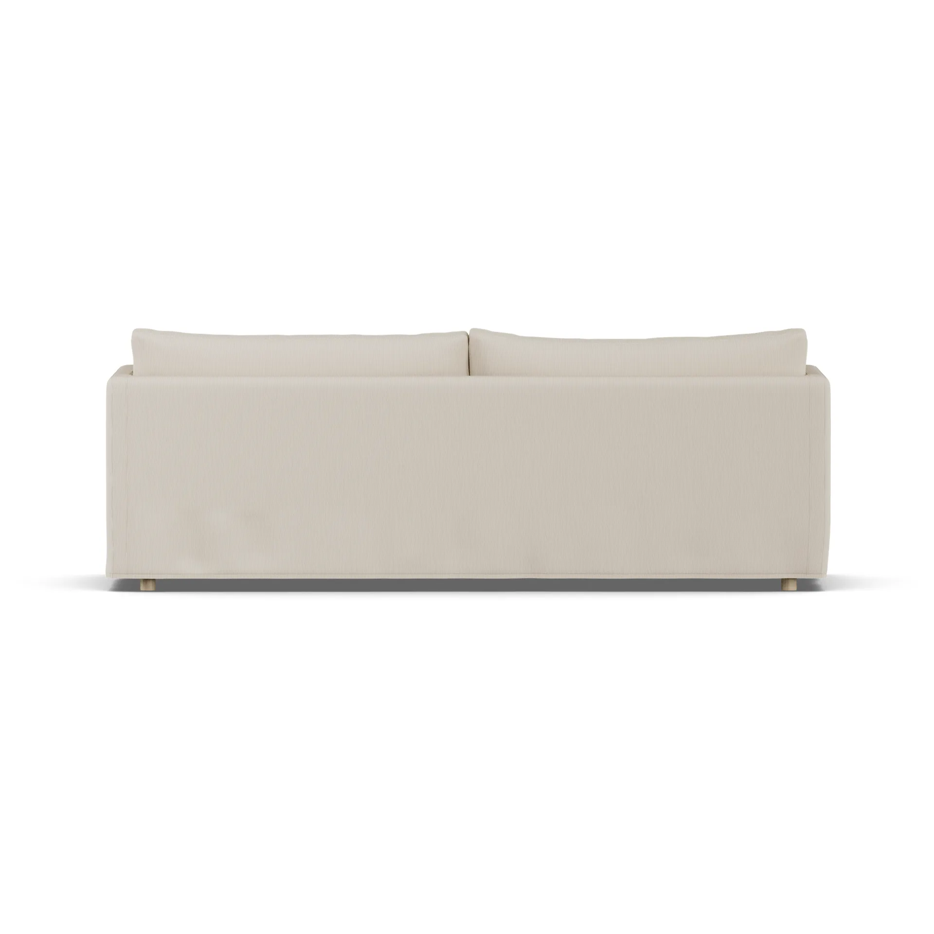 Canapé Linnevik, Jump Beige 1956-chêne blanchi à l’huile, 4 places, avec jupe 1898