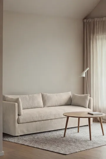 Canapé Linnevik - Jump Beige 1956-chêne blanchi à l’huile, 4 places, avec jupe - 1898