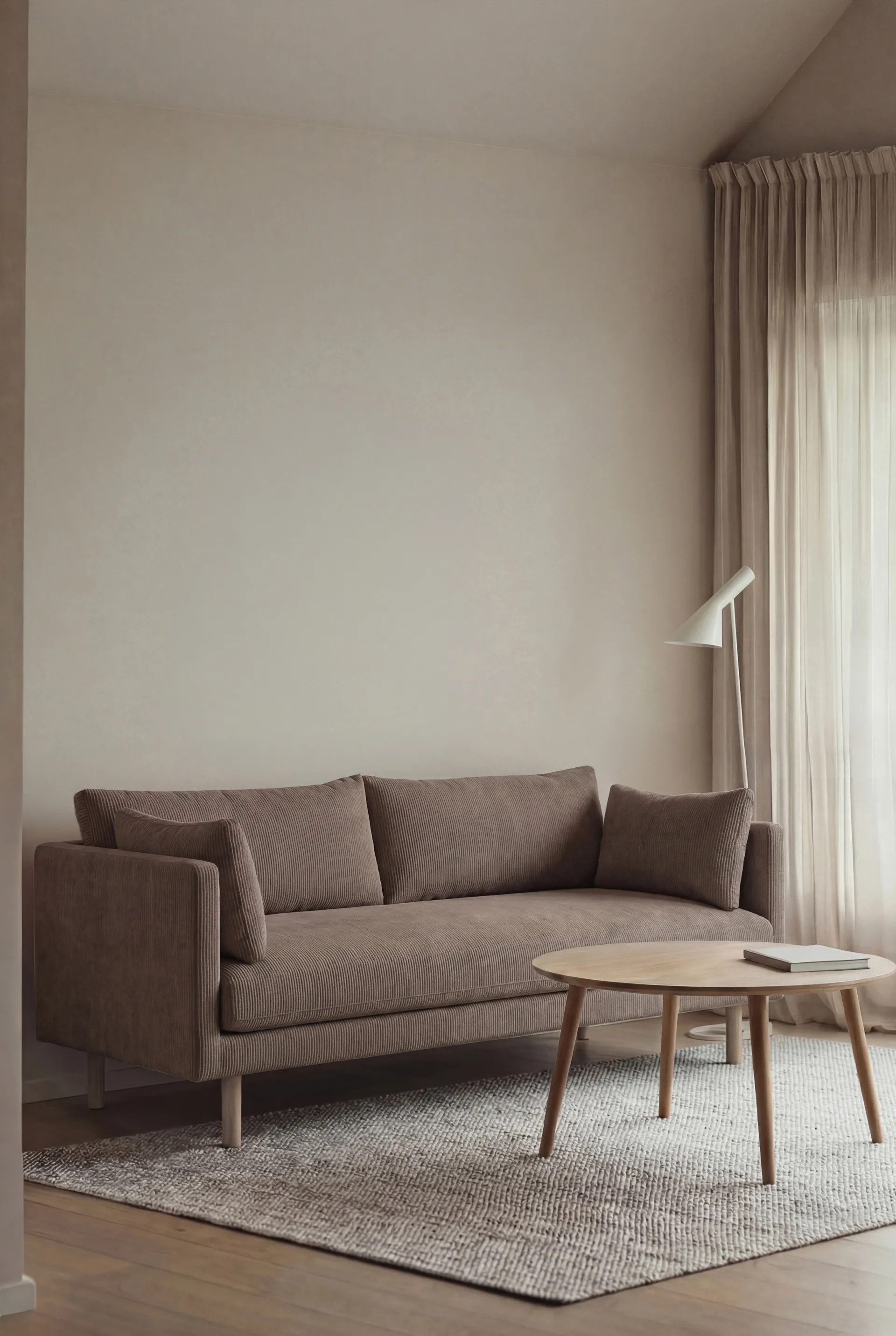 Canapé Linnevik, Jump Brown 1955 1955-chêne blanchi à l’huile, 2 places 1898