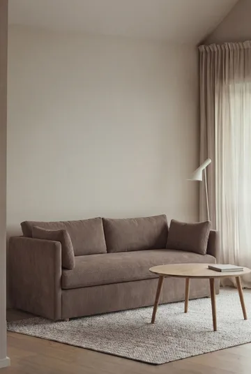 Canapé Linnevik - Jump brown 1955-chêne blanchi à l’huile, 2 places, avec jupe - 1898