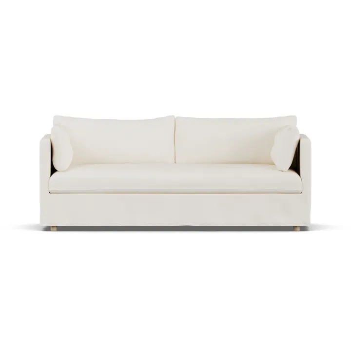 Canapé Linnevik - Jump off white 1954-chêne blanchi à l’huile, 3 places, avec jupe - 1898