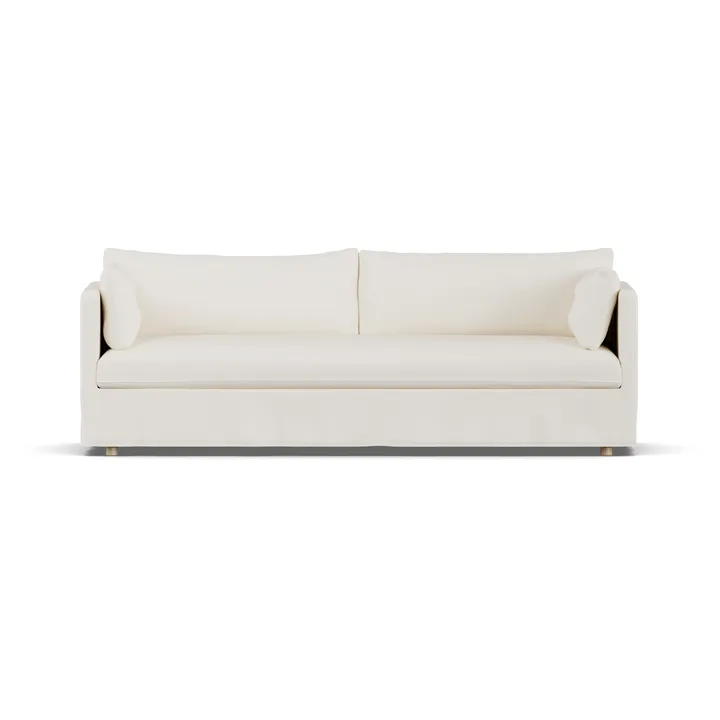 Canapé Linnevik - Jump off white 1954-chêne blanchi à l’huile, 4 places, avec jupe - 1898