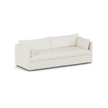 Canapé Linnevik - Jump off white 1954-chêne blanchi à l’huile, 4 places, avec jupe - 1898