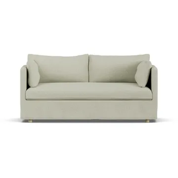 Canapé Linnevik - Luiza Beige 3981-chêne blanchi à l’huile, 2 places, avec jupe - 1898