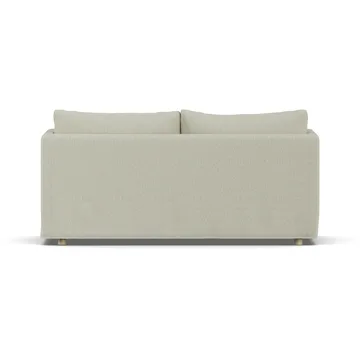 Canapé Linnevik - Luiza Beige 3981-chêne blanchi à l’huile, 2 places, avec jupe - 1898