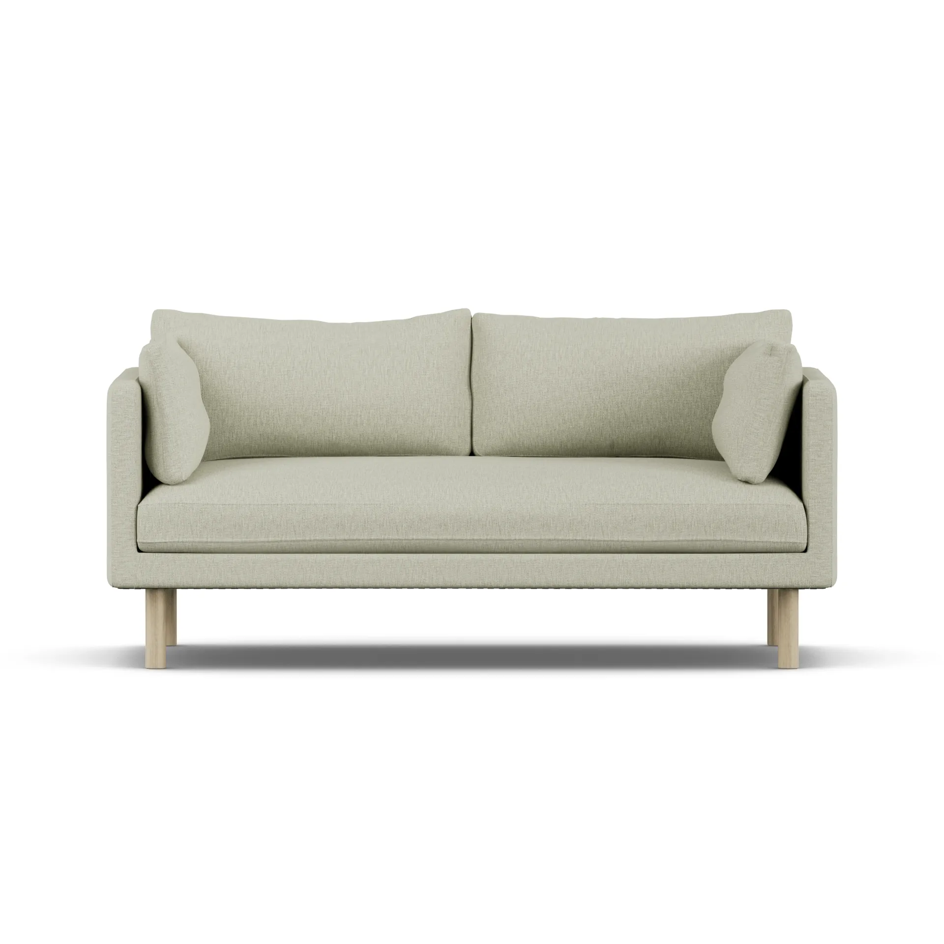 Canapé Linnevik, Luiza Beige 3981-chêne blanchi à l’huile, 2 places, sans jupe 1898
