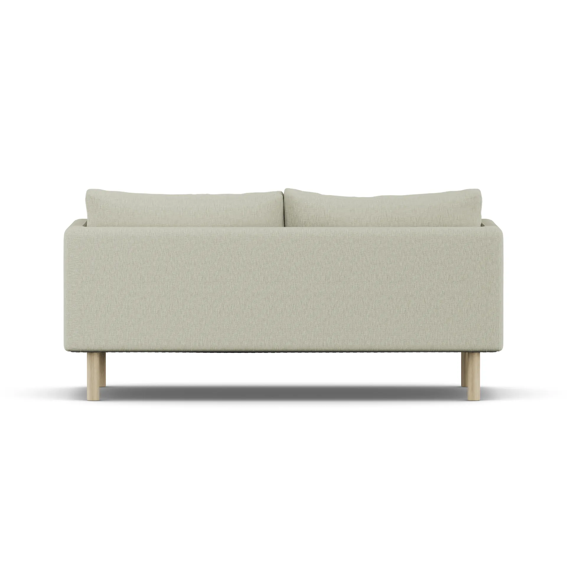 Canapé Linnevik, Luiza Beige 3981-chêne blanchi à l’huile, 2 places, sans jupe 1898
