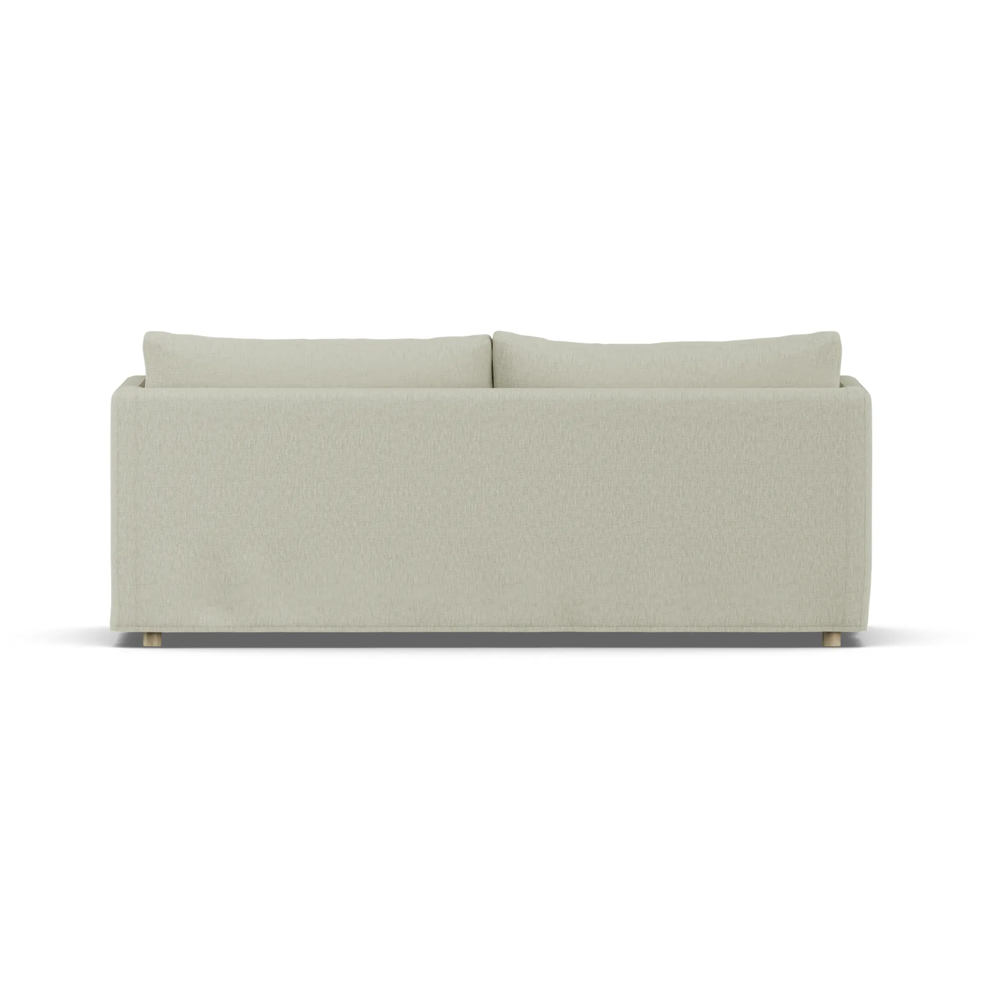 Canapé Linnevik, Luiza Beige 3981-chêne blanchi à l’huile, 3 places, avec jupe 1898