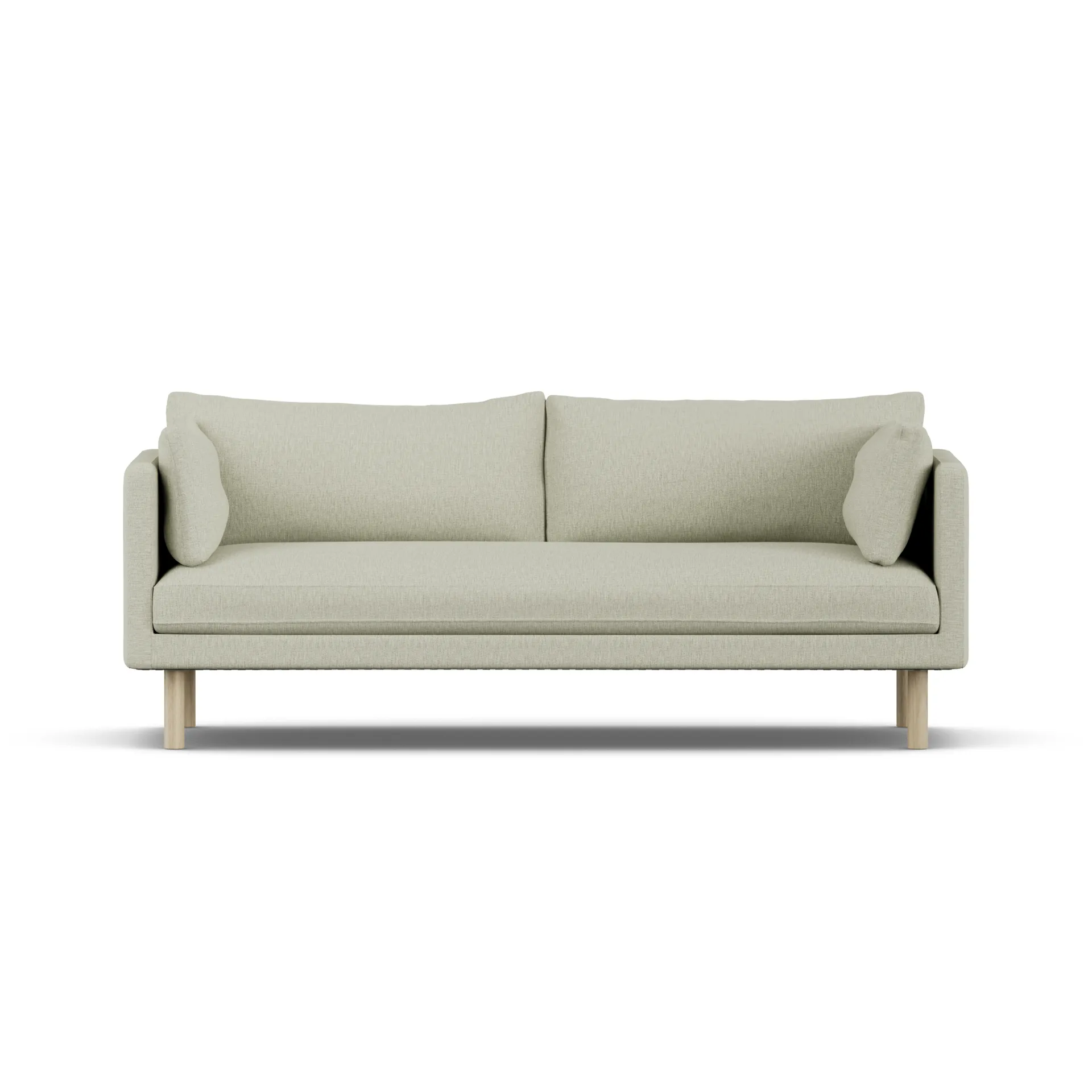 Canapé Linnevik, Luiza Beige 3981-chêne blanchi à l’huile, 3 places, sans jupe 1898