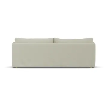 Canapé Linnevik - Luiza beige 3981-chêne blanchi à l’huile, 4 places, avec jupe - 1898