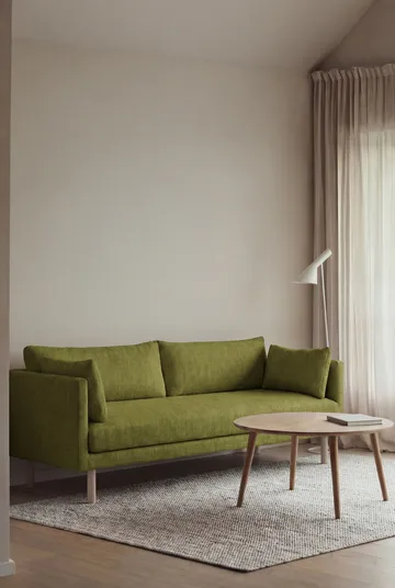 Canapé Linnevik - Luiza Green 3975-chêne blanchi à l’huile, 3 places - 1898