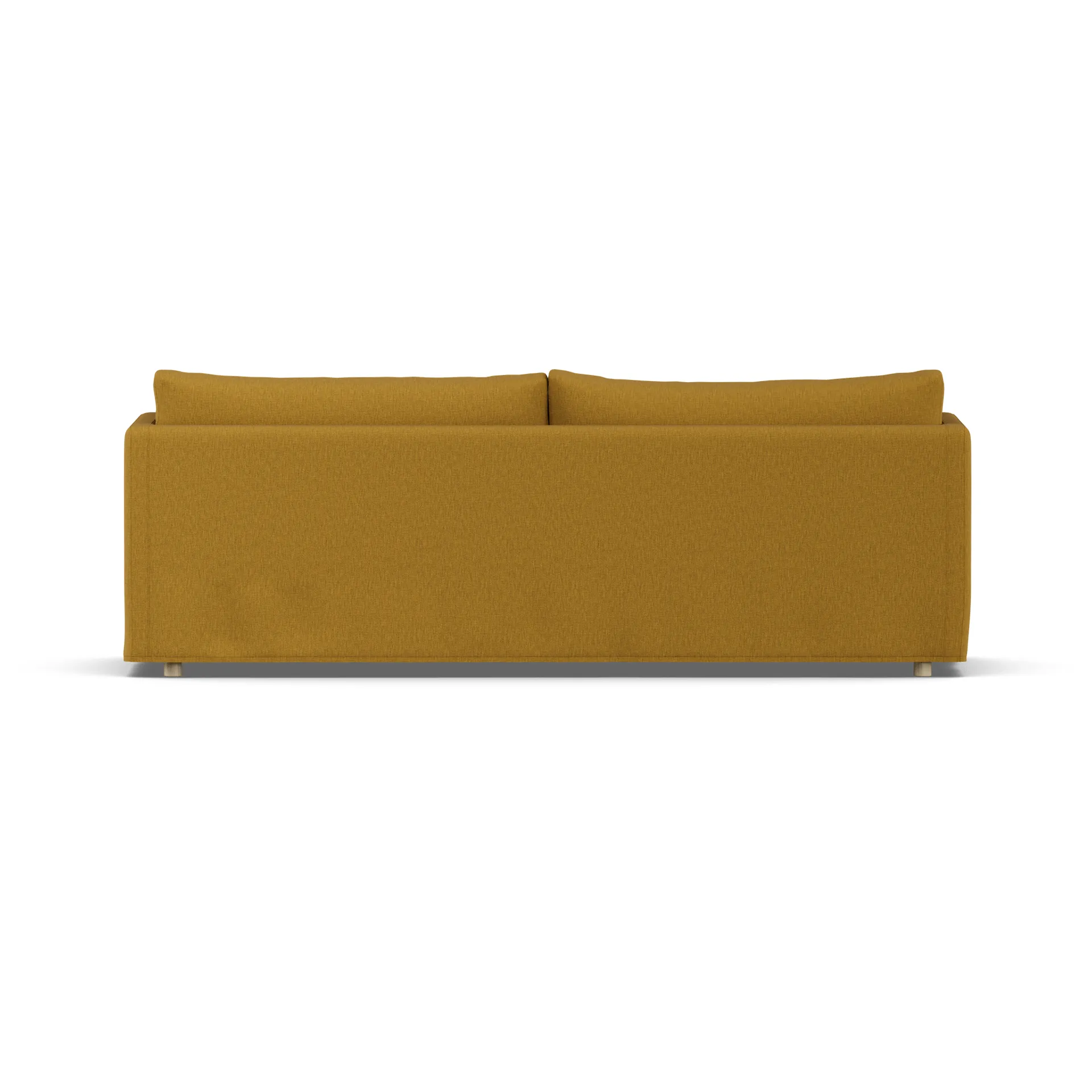 Canapé Linnevik, Luiza Mustard 3972-chêne blanchi à l’huile, 4 places, avec jupe 1898