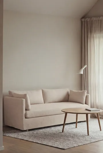 Canapé Linnevik - Oslo Nature 1540-chêne blanchi à l’huile, 2 places, avec jupe - 1898