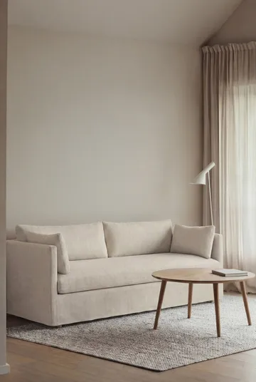 Canapé Linnevik - Oslo Nature 1540-chêne blanchi à l’huile, 3 places, avec jupe - 1898