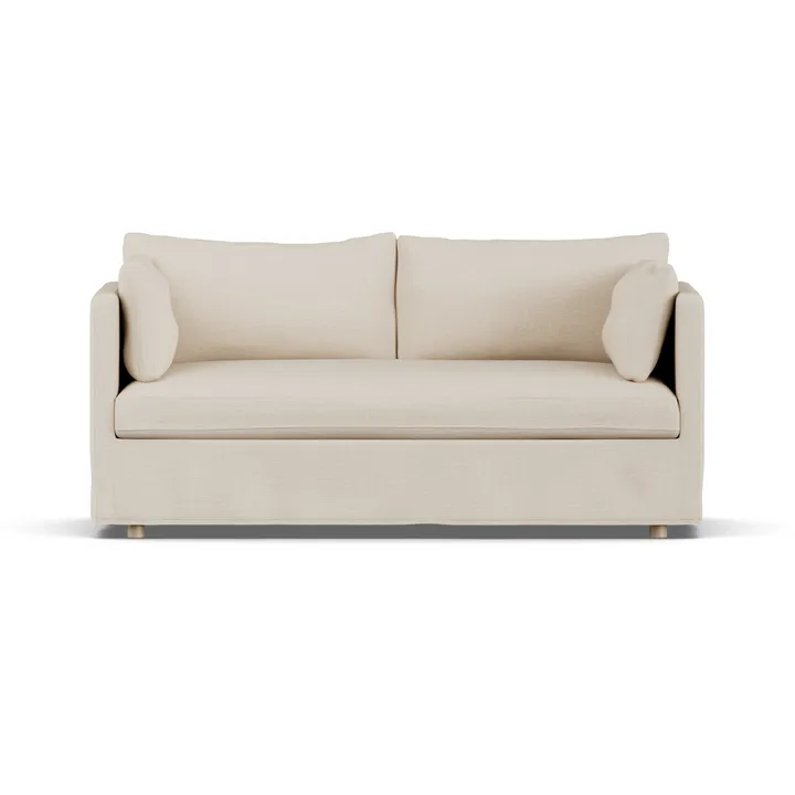 Canapé Linnevik - Same Beige 6670-chêne blanchi à l’huile, 2 places, avec jupe - 1898