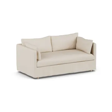 Canapé Linnevik - Same Beige 6670-chêne blanchi à l’huile, 2 places, avec jupe - 1898
