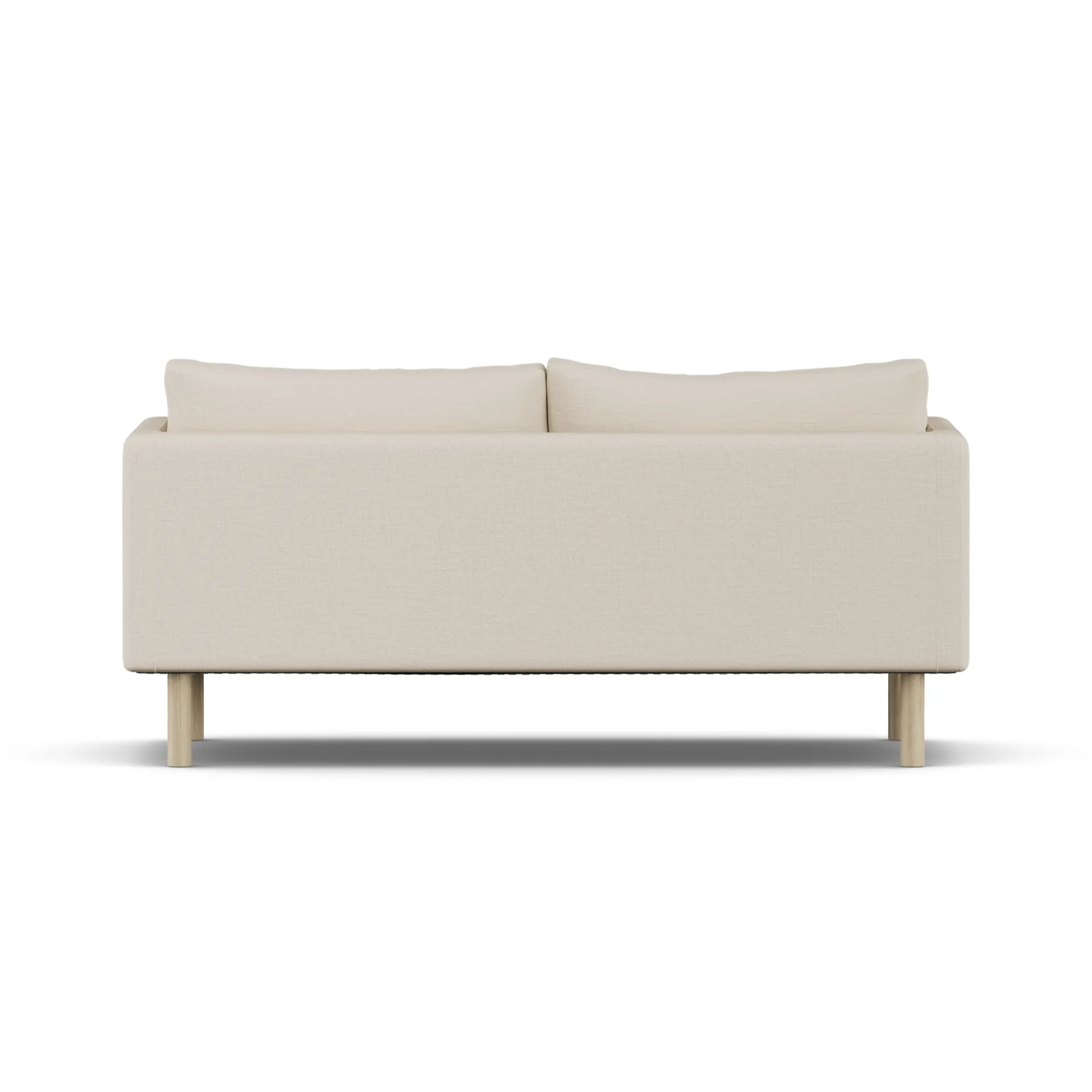 Canapé Linnevik, Same Beige 6670-chêne blanchi à l’huile, 2 places, sans jupe 1898
